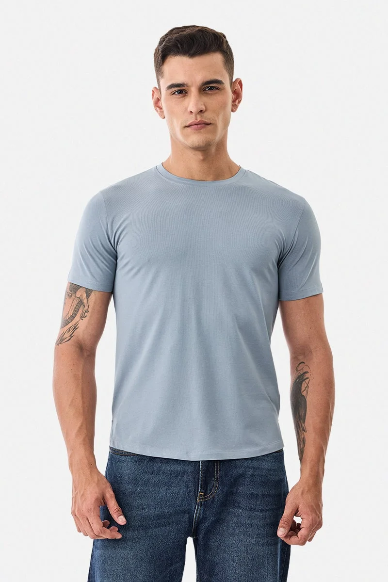 سنيتش تيشيرت بقصة عادية مطاطي