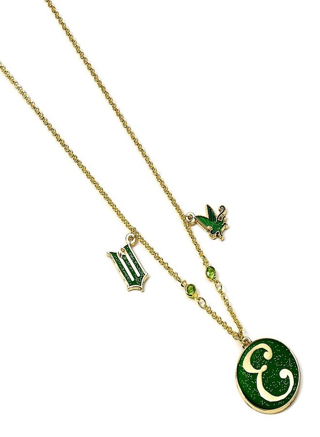 WICKED Elphaba 'E' Icon Green & Gold Necklace with Charm Embellishments, One Size, Zinc alloy - 93% zinc + 3% copper + 4% aluminum, No Gemstone - Image 3
