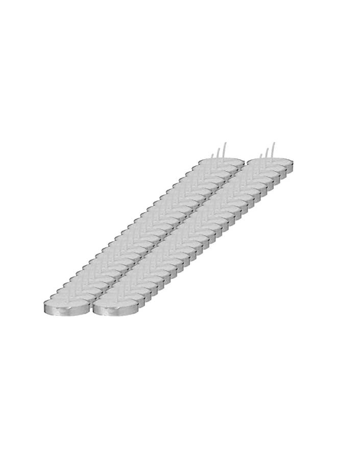 The Bros 2724623279220 50 قطعة 8 جرام ساعة احتراق 1 - 1.5 في كيس بولي شمعة ضوء الشاي، 19.0 سم × 19.2 سم × 2.6 سم - Image 2