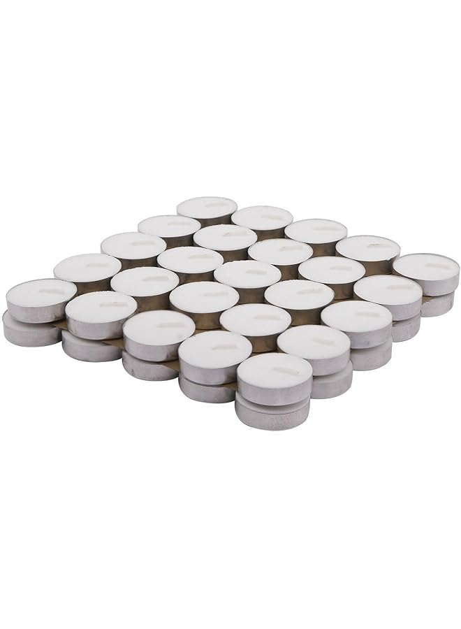 The Bros 2724623279220 50 قطعة 8 جرام ساعة احتراق 1 - 1.5 في كيس بولي شمعة ضوء الشاي، 19.0 سم × 19.2 سم × 2.6 سم - Image 1