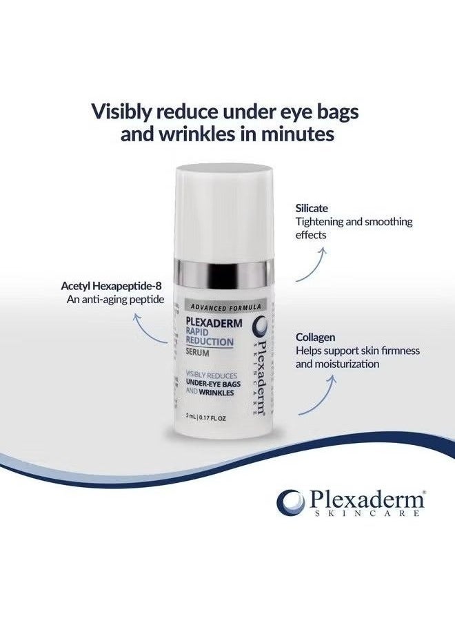Plexaderm Rapid Reduction Eye Serum Advanced Formula Anti Aging Serum Visibly Reduces Undereye Bags Wrinkles Dark Circles Fine Lines & Crow'S Feet Instantly Instant Wrinkle Remover For Face - Image 2