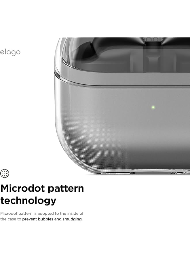 Elago Clear Hang Compatible With Samsung Galaxy Buds3 Case And Galaxy Buds 3 Pro Case Cover With Carabiner Transparent - Image 5