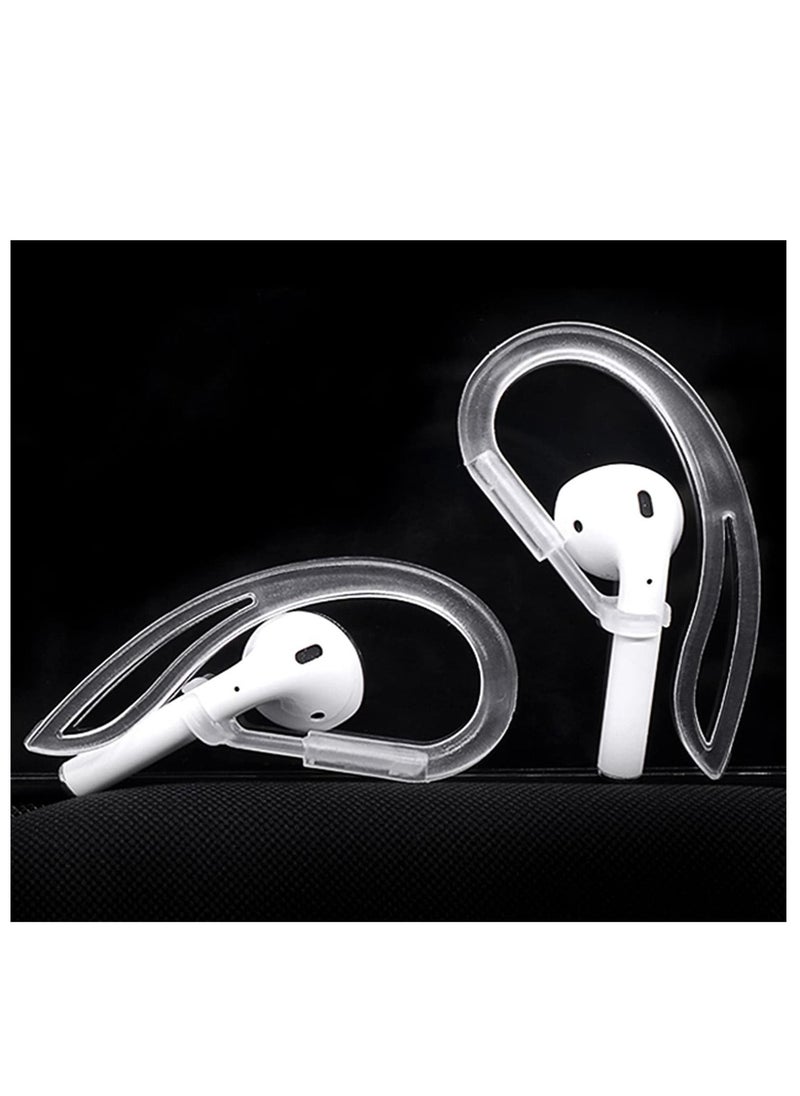 KASTWAVE Transparent Ear Hooks Compatible for AirPods Pro 360° Rotation Adjustable Flexible Anti-Slip Anti-Lost Sport Outdoor Replacement Earhooks Holder for AirPod Pro Multi-Dimensional Adjustable  - Image 2