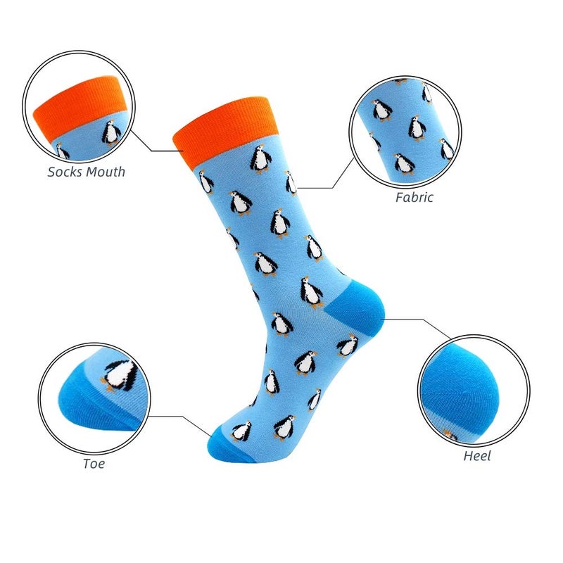 TOEJYJ Women Fun Socksï¼Œ Colorful Crazy Cool Funny Socksï¼Œ Pattern Funky Novelty Socks Size 9-11 - Image 3