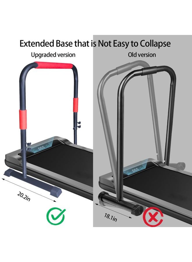 CC LOT Adjustable Handle Bar for Walking Pad Only - Max Height 43", Compatible with 23" Walking Pad, Heavy-Duty Steel Frame w/Non-Slip Base (Green Black) - Image 2