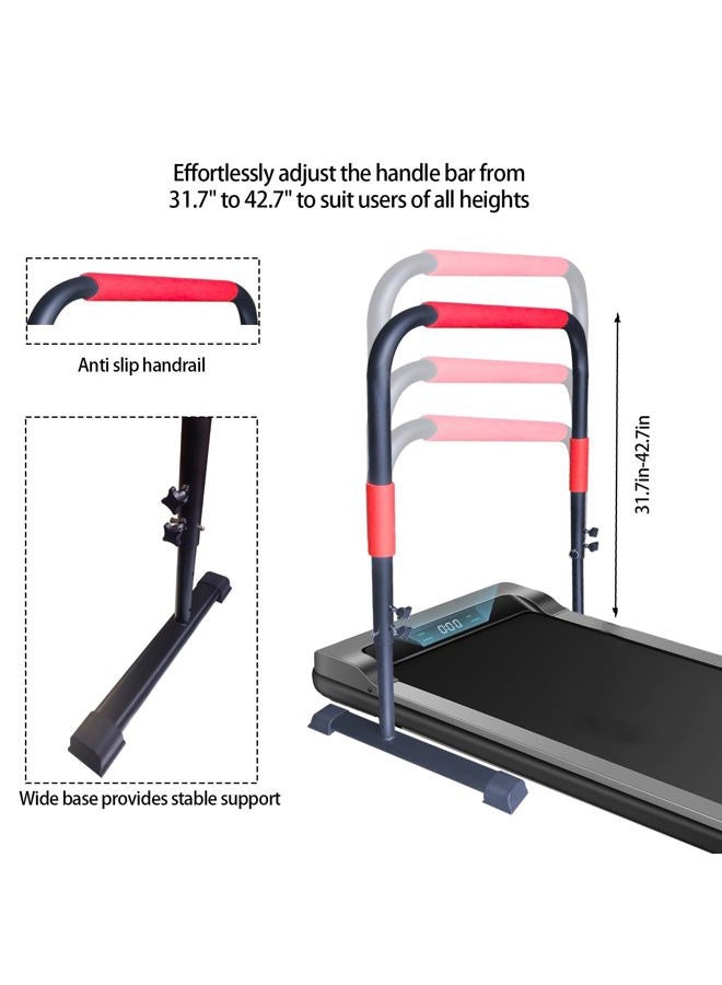 CC LOT Adjustable Handle Bar for Walking Pad Only - Max Height 43", Compatible with 23" Walking Pad, Heavy-Duty Steel Frame w/Non-Slip Base (Green Black) - Image 3