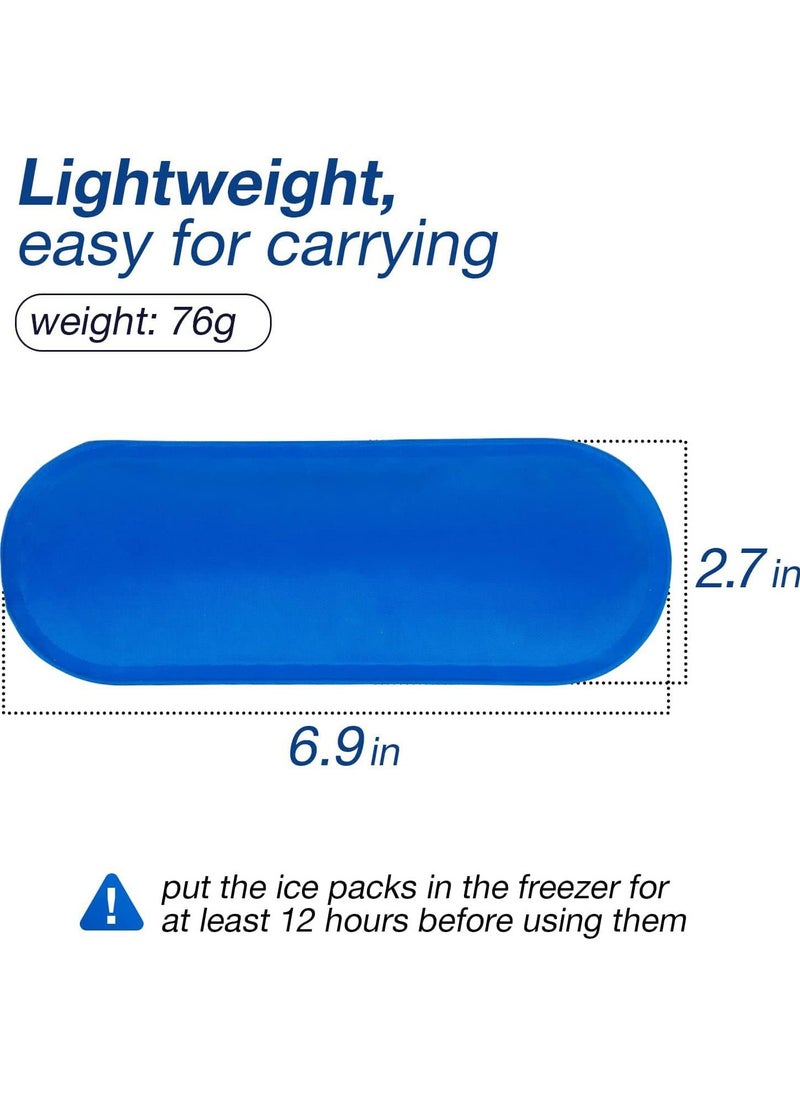 4Pcs Reusable Cooler Ice Packs for Diabetic Insulin Cooler Storage Bag, TSA Approved Ice Packs for Diabetic Travel Cases, Mini Ice Packs for Most Insulated Medication Travel Bag