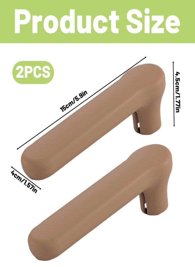 RupeeRise 2 Pcs Silicone Door Handle Cover, Soft Door Knob Protectors for Home, Cold Weather Protection Pet Scratch Prevention, (Brown) - Image 2