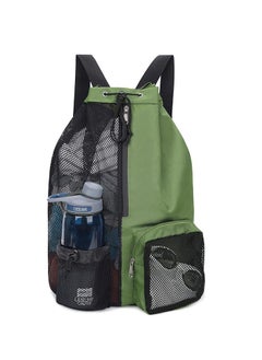 Skycare Skycare Swim Bag Mesh Drawstring Backpack with Wet Pocket Beach Backpack for Swimming, Gym, and Workout Gear  - Image 1