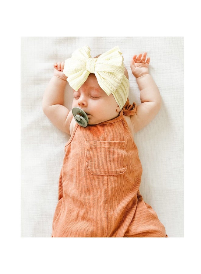 Newborn Baby Headband For Girls Elastic Knit Children Turban Baby Bows Soft Nylon Kids Headwear，9 pcs - Image 5