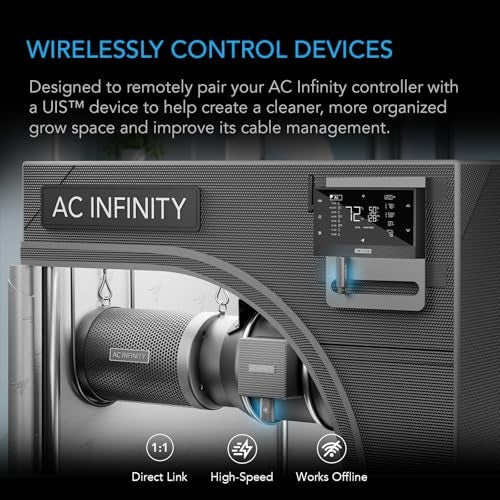 AC Infinity UIS Wireless 1to1 Transmitter and Receiver TwoPack Replaces Wired Connector Cords 26 ft Max Range 24 Ghz Remote Connection to UIS Devices and Controllers - Image 3