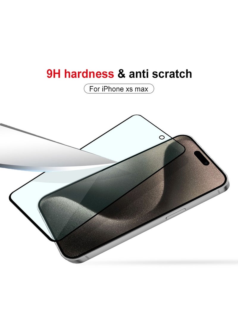 Techie حماية شاشة زجاجية مقساة مضادة للضوء الأزرق لجهاز آبل آيفون 15 برو ماكس – صلابة 9H، مضادة للانعكاس، خالية من الفقاعات، 0.33 مم، تركيب سهل - Image 2