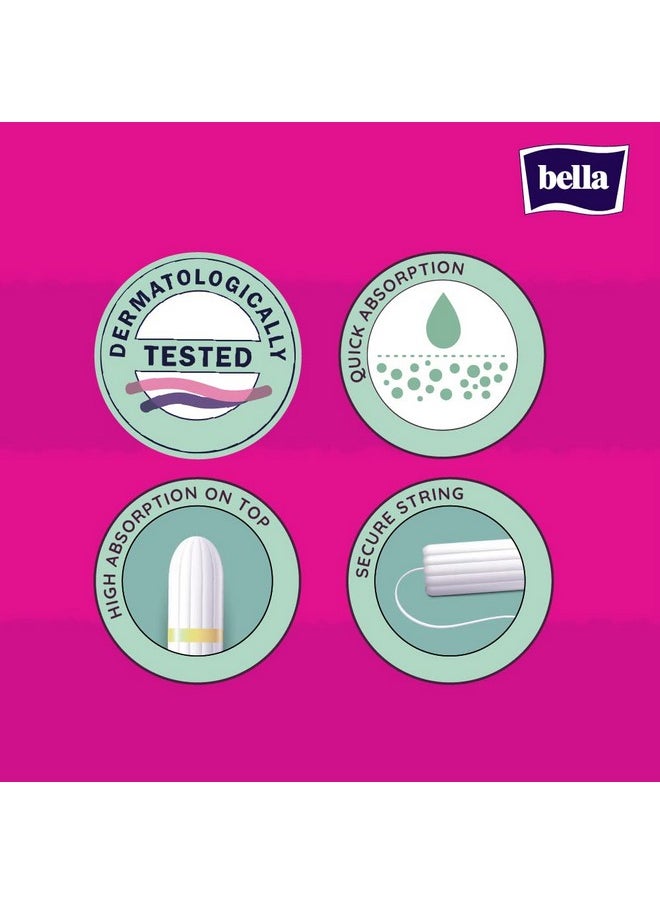 Bella - Tampon Regular For Women | High Absorption | Suitable For Regular Flow| Soft & Safe Protection | Comfort Fit | Leakproof | Pack Of 1 | 16 Pcs Each - Image 1