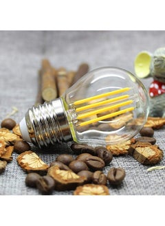 HUA QIANG WANG Vintage E27 Edison Bulbs LED Light Bulbs 40W Equivalent,2700K Warm White,Antique Clear Glass Small Decorative Bulbs,G45 4W LED Filament Bulbs,Pack of 10,Yellow Light  - Image 5