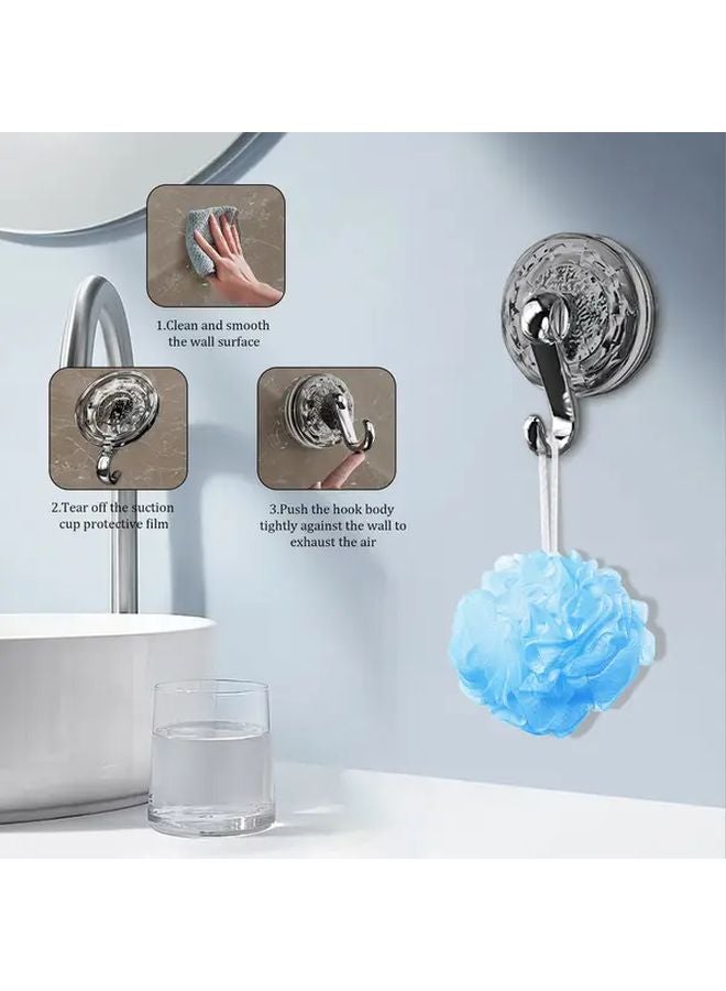 8pcs Heavy Duty Suction Cup Hooks Reusable No Drilling Required for Shower Bathroom Wreath - Image 4