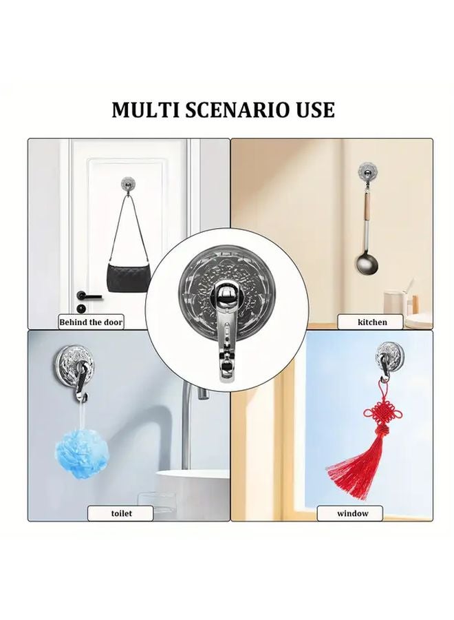 8pcs Heavy Duty Suction Cup Hooks Reusable No Drilling Required for Shower Bathroom Wreath - Image 5