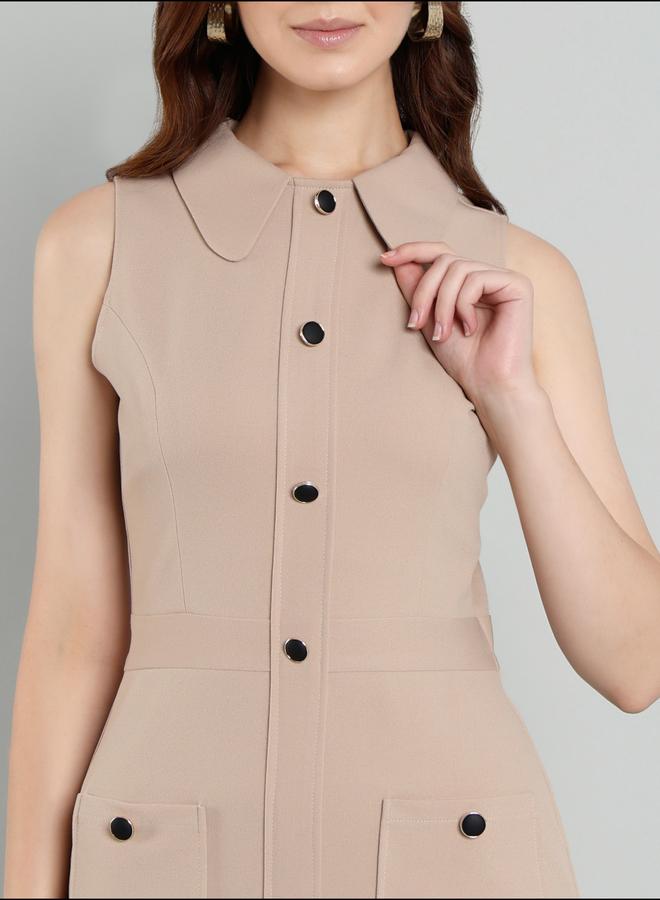 ميش فستان قصير بدون أكمام - Image 2