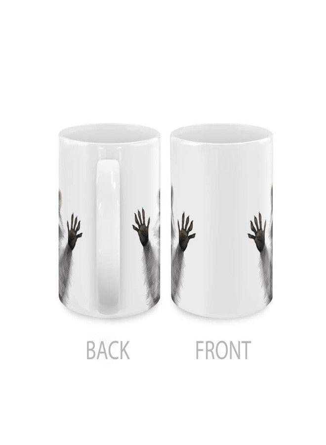 MUGBREW Raccoon Hands Out Ceramic Coffee Mug Tea Cup, 11 OZ - Image 3