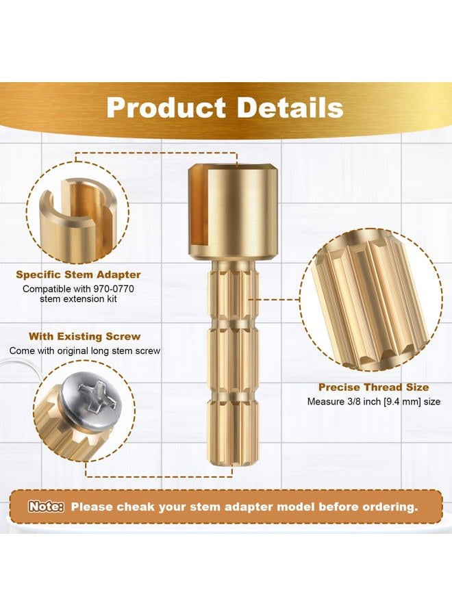 Dreyoo Stem Adapter, Replacement for 970-0770 Plumbing Equipment Compatible with Pfister Securepfit Trims, Shower Handle Stem Extension Tub and Faucet Accessories Valve Extender Trim Repair - Image 3
