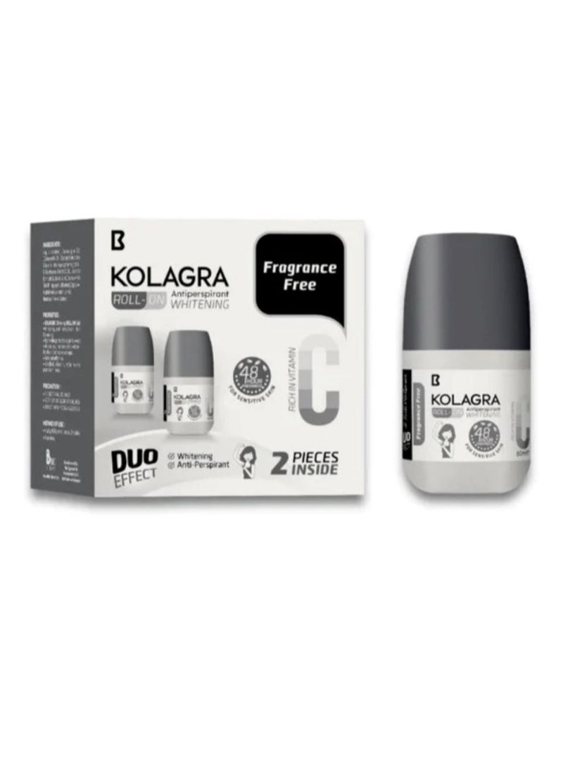 KOLAGRA ROLL ON FRAGRANCE FREE  2PCS