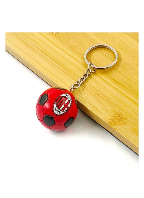 AC Milan/Barcelona/Real Madrid Soccer Model Keychain Accessory Pendant Bag Chain Car Keychain Creative Gift for Unisex