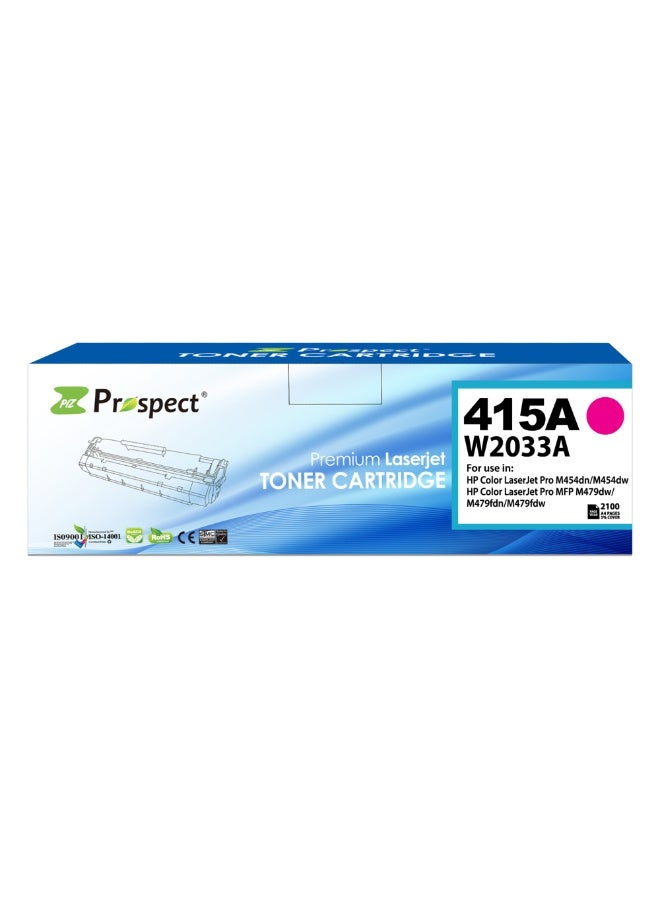 Prospect Toner Cartridge 415A W2033 Magenta Laser Compatible with HP 415A W2033A for Printers HP Color LaserJet Pro M454dn M454dw MFP M479dw M479fdn M479fdw ( Magenta ) - Image 4