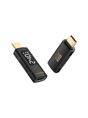 Hagibis LED Display USB C Adapter 240W 80Gbps 8K60Hz USB4 V20 Connecter for Thunderbolt 43 iPhone 16 15 Pro Max Current Voltage Fast Charging Monitoring Display Tester Detector AA20 - Image 1