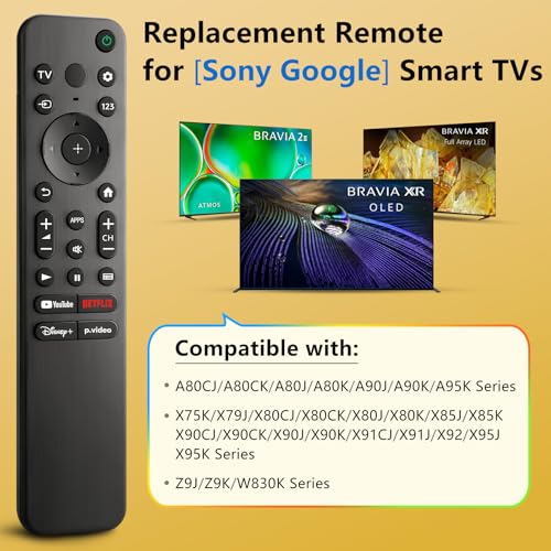 OMAIC for Sony Bravia TV Remote, Replacement for All Sony LED OLED Smart TVs. 1-Year Warranty.No Voice Function. - Image 2