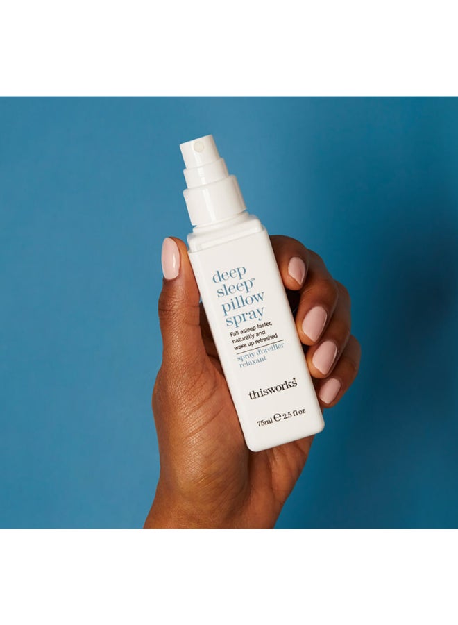 This Works Travel-Size Deep Sleep Pillow Spray - Relaxing Lavender & Vetiver Blend, Perfect for Calming Nerves and Promoting Sleep on the Go (75 ml) - Image 5