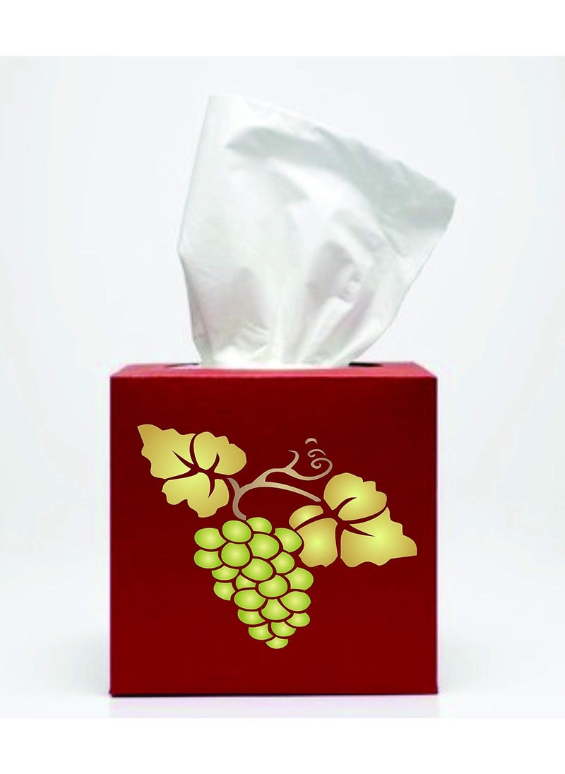 Usnyabni - Fruit Stencil, 10 x 10 inch (M) - Pear Grape Cherry Pineapple Lemon Fruit Stencils - Image 1