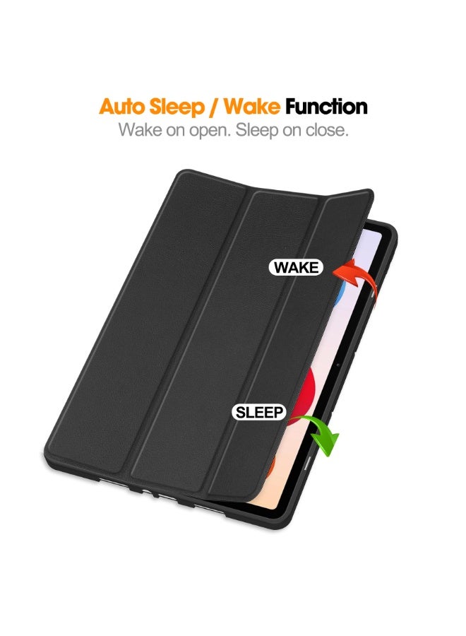 Case For Xiaomi Redmi Pad 2 Pro 12.1 2025 With Pen Holder, All New PU Leather Smart Cover with Auto Sleep Wake Feature Slim Flip Shell Case for Redmi Pad2 Pro Accessories (Black) - Image 3