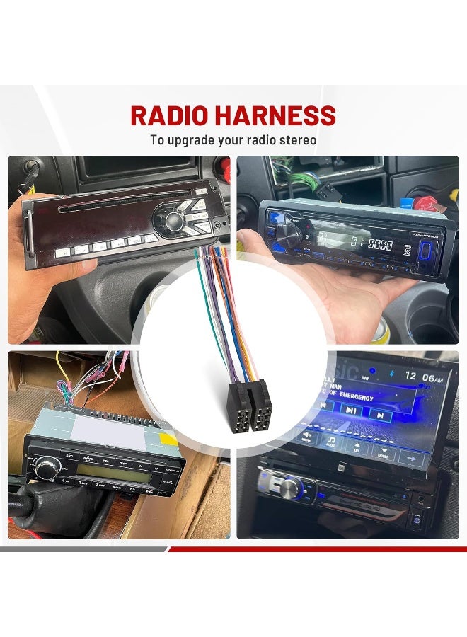 RED WOLF Radio Stereo ISO Wire Harness Adapter CD Player Connector Replacement - Image 5