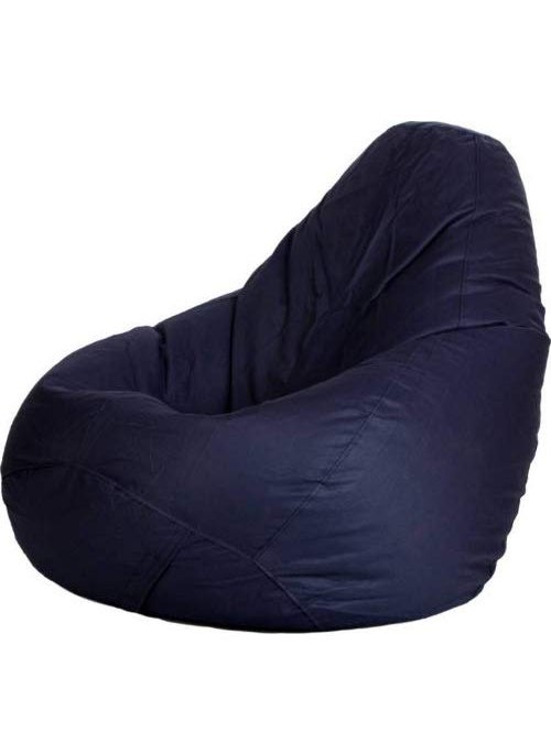 caddyFull caddyFull Leather Bean Bag XL Without Beans Leatherette Bean Bag Cover for Indoor Living Room Gamer PurpleNavy Blue  - Image 1