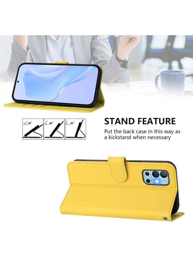 اس-توب جراب لهاتف OnePlus 9R / 8T مصنوع من الجلد بلون سادة مع حبل - Image 3