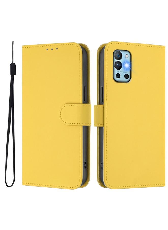 اس-توب جراب لهاتف OnePlus 9R / 8T مصنوع من الجلد بلون سادة مع حبل - Image 2