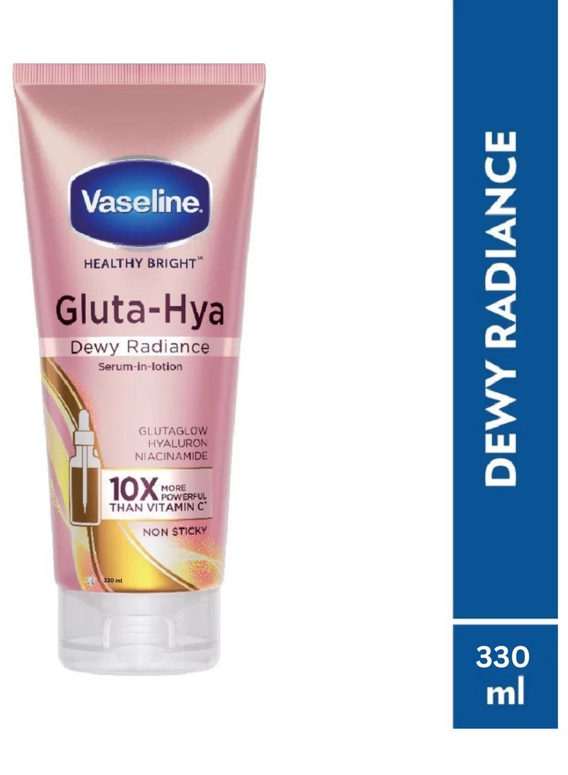 فازلين مصل غلوتا هيا ديوي راديانس الصحي المشرق (330 مل) - Image 1