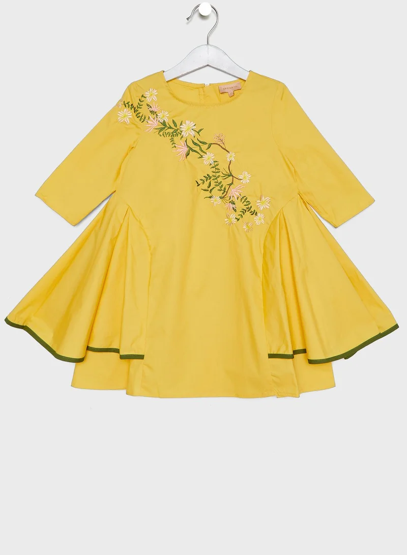 ANOTAH Little Embroidered Dress