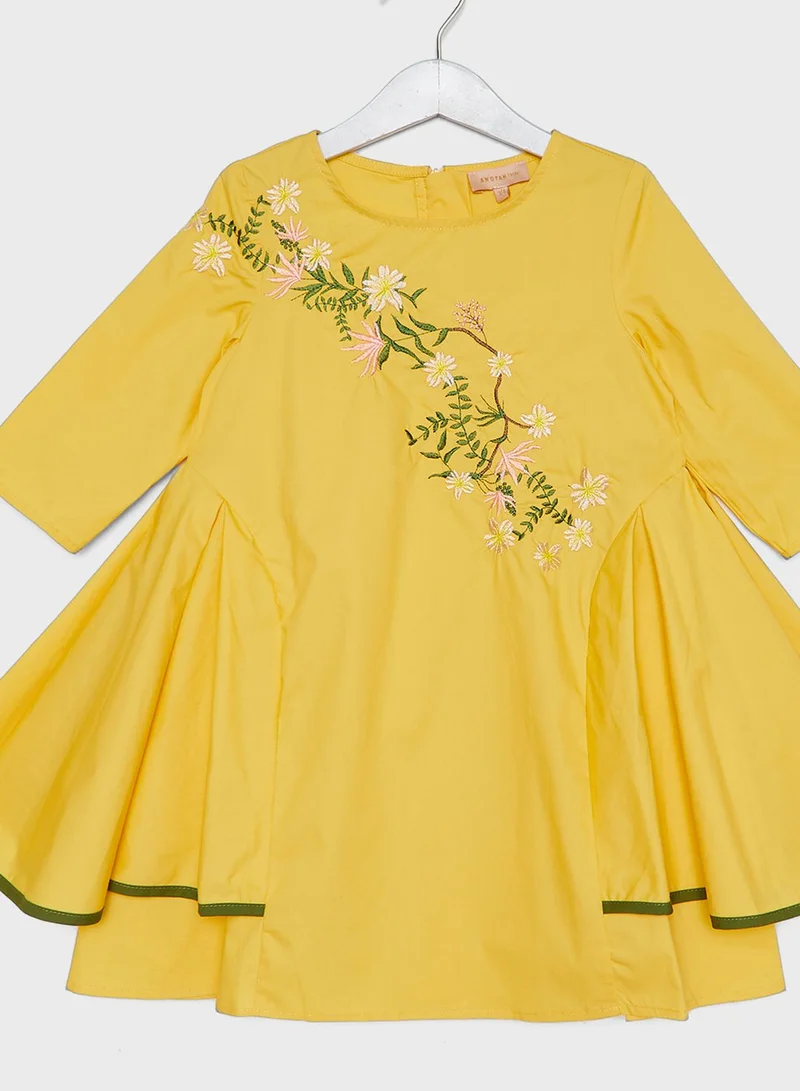 ANOTAH Little Embroidered Dress