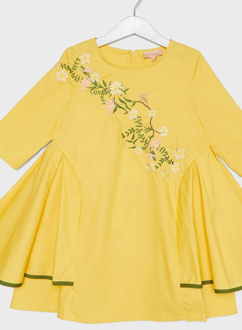 ANOTAH Little Embroidered Dress