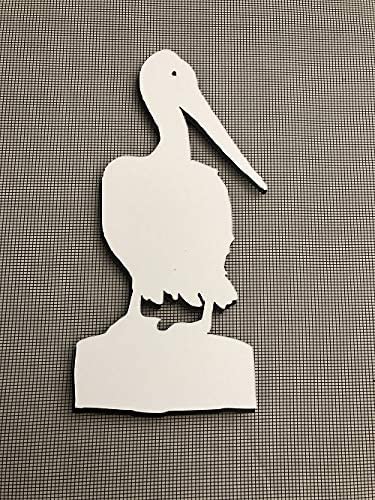 DCentral Pelican Flexible Vinyl Screen Magnetst DoubleSided for NonRetractable Screens White Easy to See Helps to Stop Walking into Screens Covers Small Tears Decorative Size 36 x 74