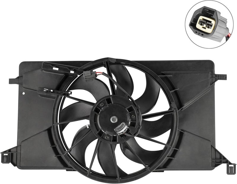 BOXI BV6Z-8C607-K Radiator Cooling Fan Assembly for Ford Focus 2012-2018 - Image 2