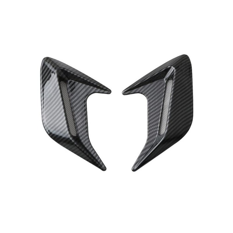 Automaze 2pc Car Air Flow Intake Decorative Side Vent Hood Cover Universal Air Flow Vent Protection Cover (Black) - Image 5