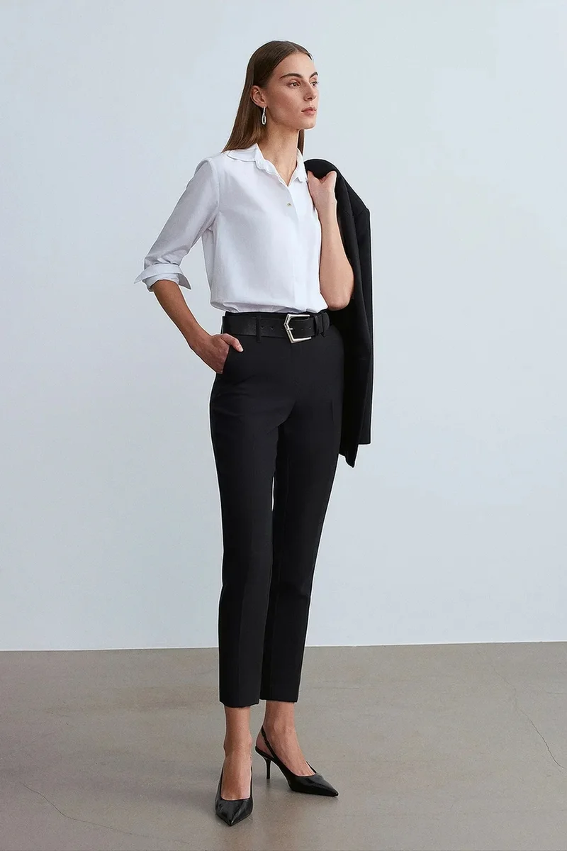 Dilvin Black DILVIN Women's Straight-leg Pants for Women | Best Price UAE