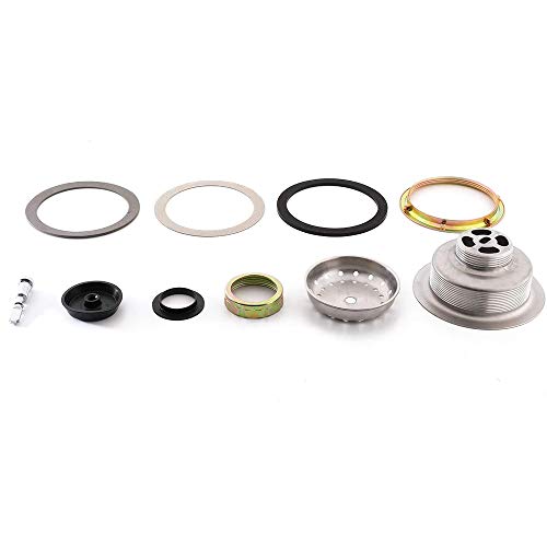 KONE 3-1/2 Inch Kitchen Sink Drain Assembly with Strainer Basket/Drain Stopper, All Stainless Steel Sink Drain Kit Durable and Rustproof - Image 5
