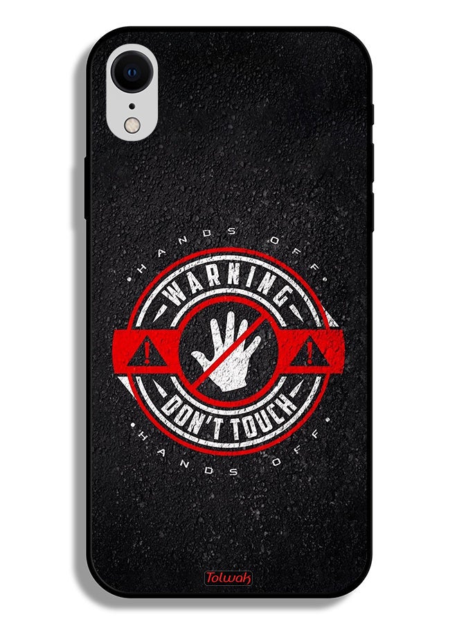 Tolwak Apple iPhone XR Protective Case Warning Do Not Touch - Image 2
