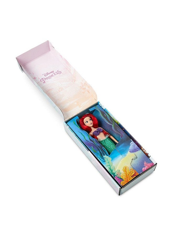 ديزني ستور دمية أميرة ديزني الكلاسيكية الرسمية من متجر ديزني (أريل من حورية البحر الصغيرة)، 11 بوصة، تتضمن فرشاة بتفاصيل مصبوبة، لعبة قابلة للتعديل بالكامل بزي كلاسيكي - ألعاب أميرات ديزني للبنات - Image 3