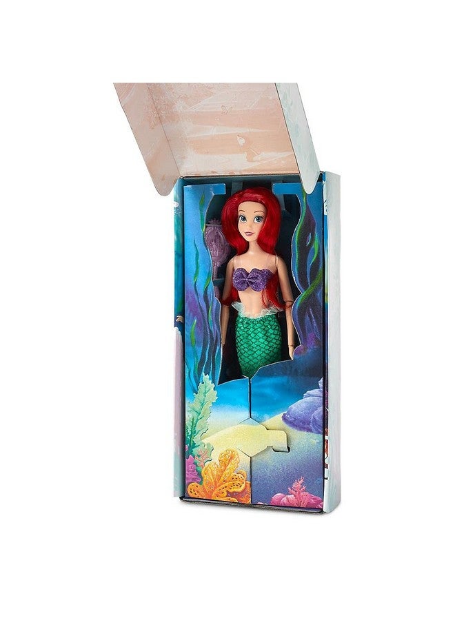 ديزني ستور دمية أميرة ديزني الكلاسيكية الرسمية من متجر ديزني (أريل من حورية البحر الصغيرة)، 11 بوصة، تتضمن فرشاة بتفاصيل مصبوبة، لعبة قابلة للتعديل بالكامل بزي كلاسيكي - ألعاب أميرات ديزني للبنات - Image 2