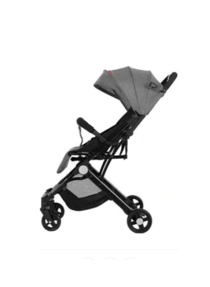 Ntech NTECH Travel Light weight Baby Stroller Compact 4 Wheels Air Travel One Hand Foldable Push chair With Adjustable Reclining Seat For Toddler (Grey)  - Image 4