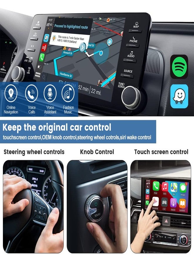 Carlinkit CarPlay Android Auto Adapter, 4.0 Wired to Wireless Newest Dongle, 10s Seamless Auto Connect / OTA Upgrade / Built-in GPS, Compatible with Wired CarPlay Cars - Image 4
