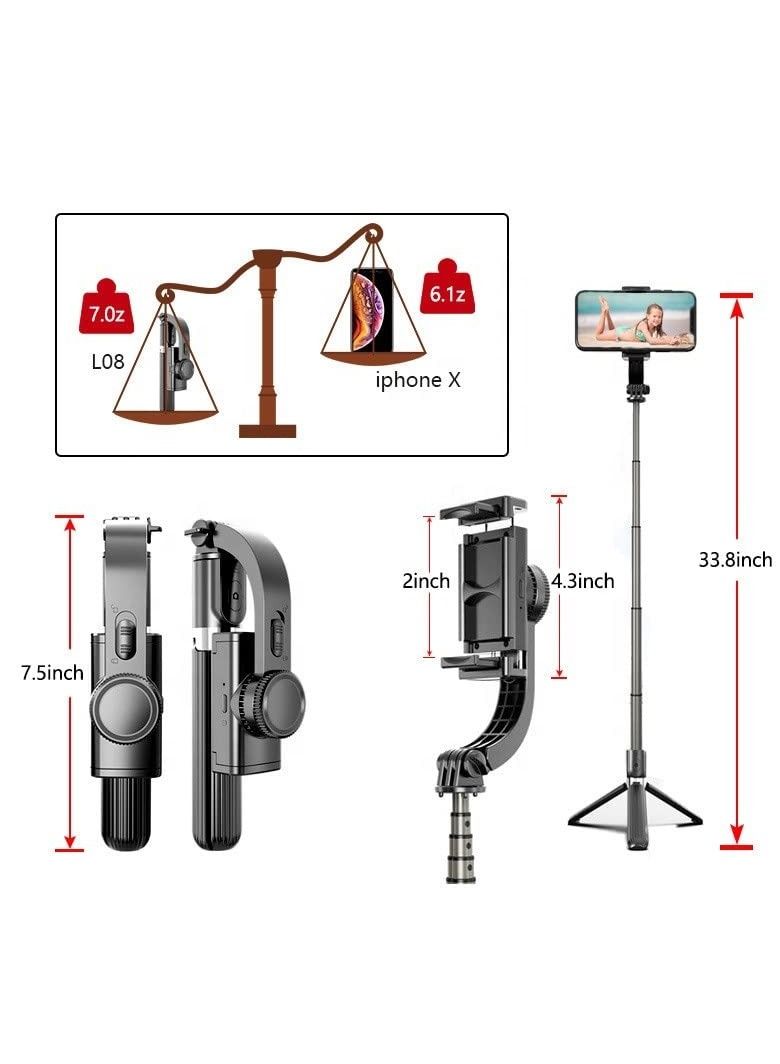 Phone Planet Photography Gimbal for Smartphone Mobile Stabilizer for Vlog Video Recording (Vlogging Gimbal)Q08 - Image 5